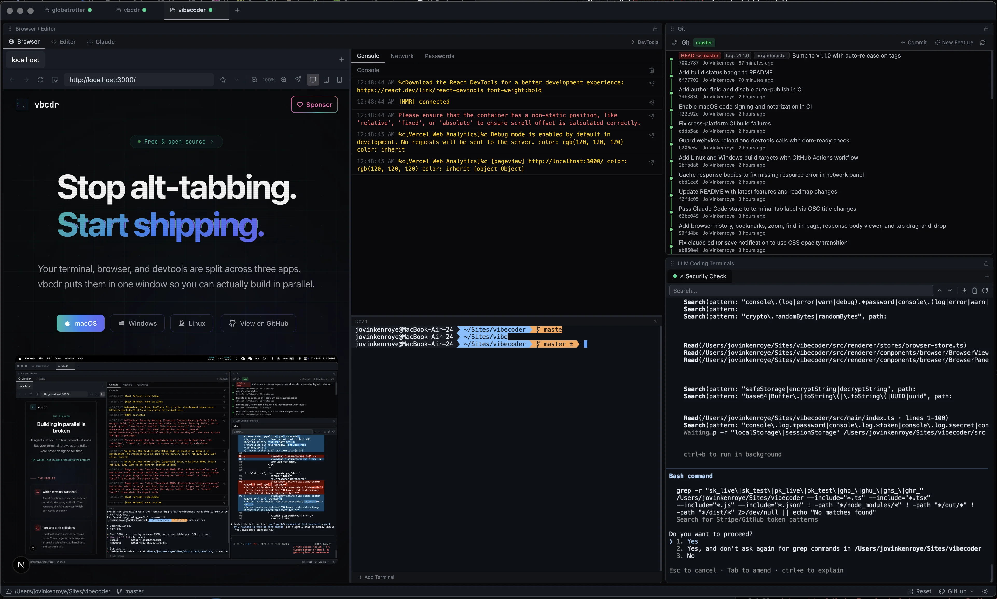 ViBeCoDeR screenshot
